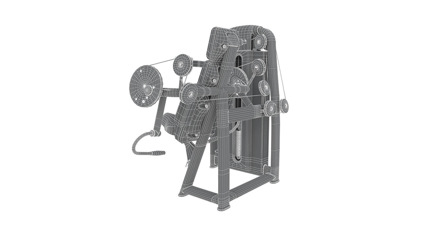 Technogym Selection Arm Curl 3D Model by frezzy