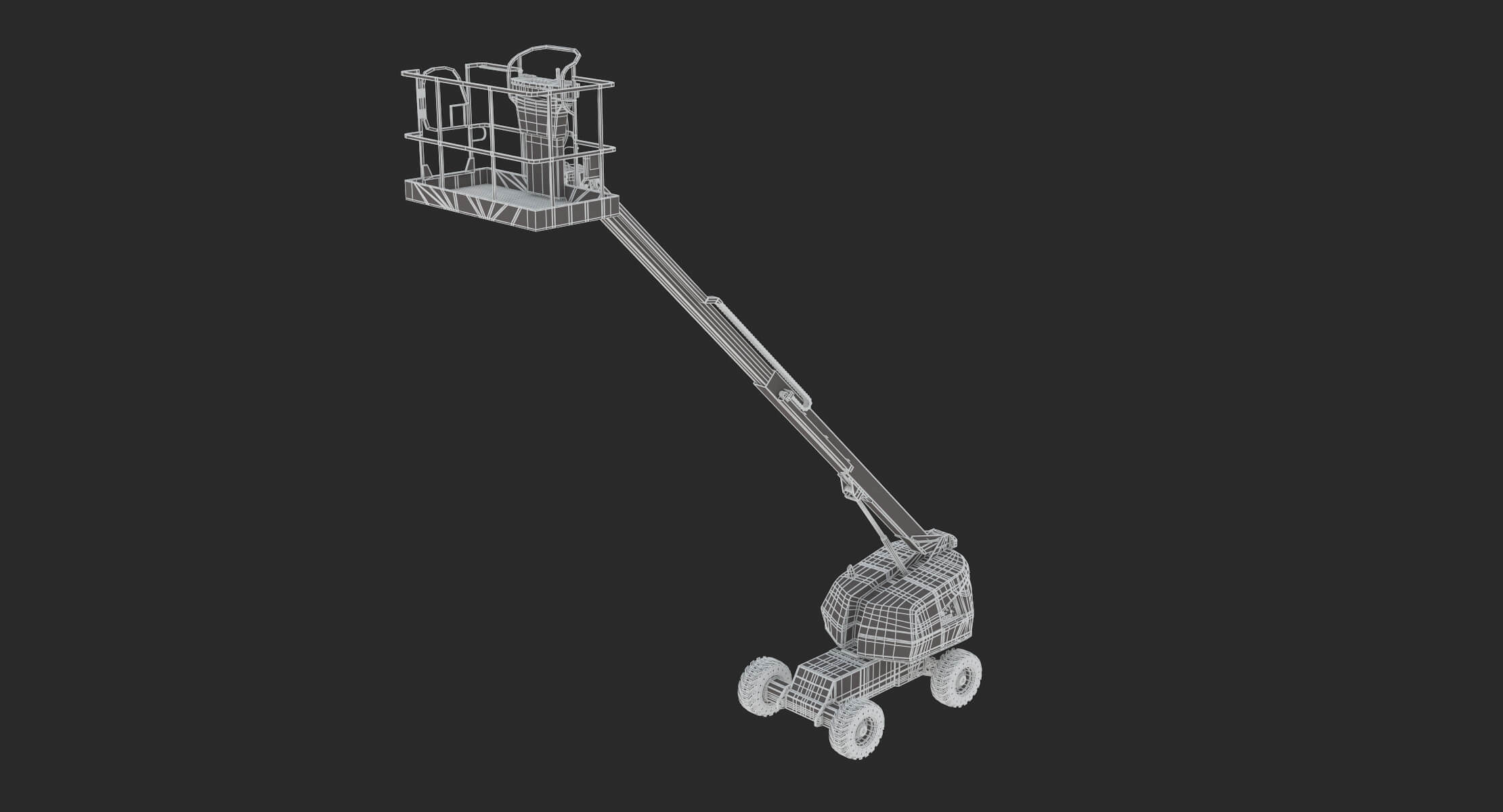Telescopic Boom Lift 400s 3D Model by frezzy