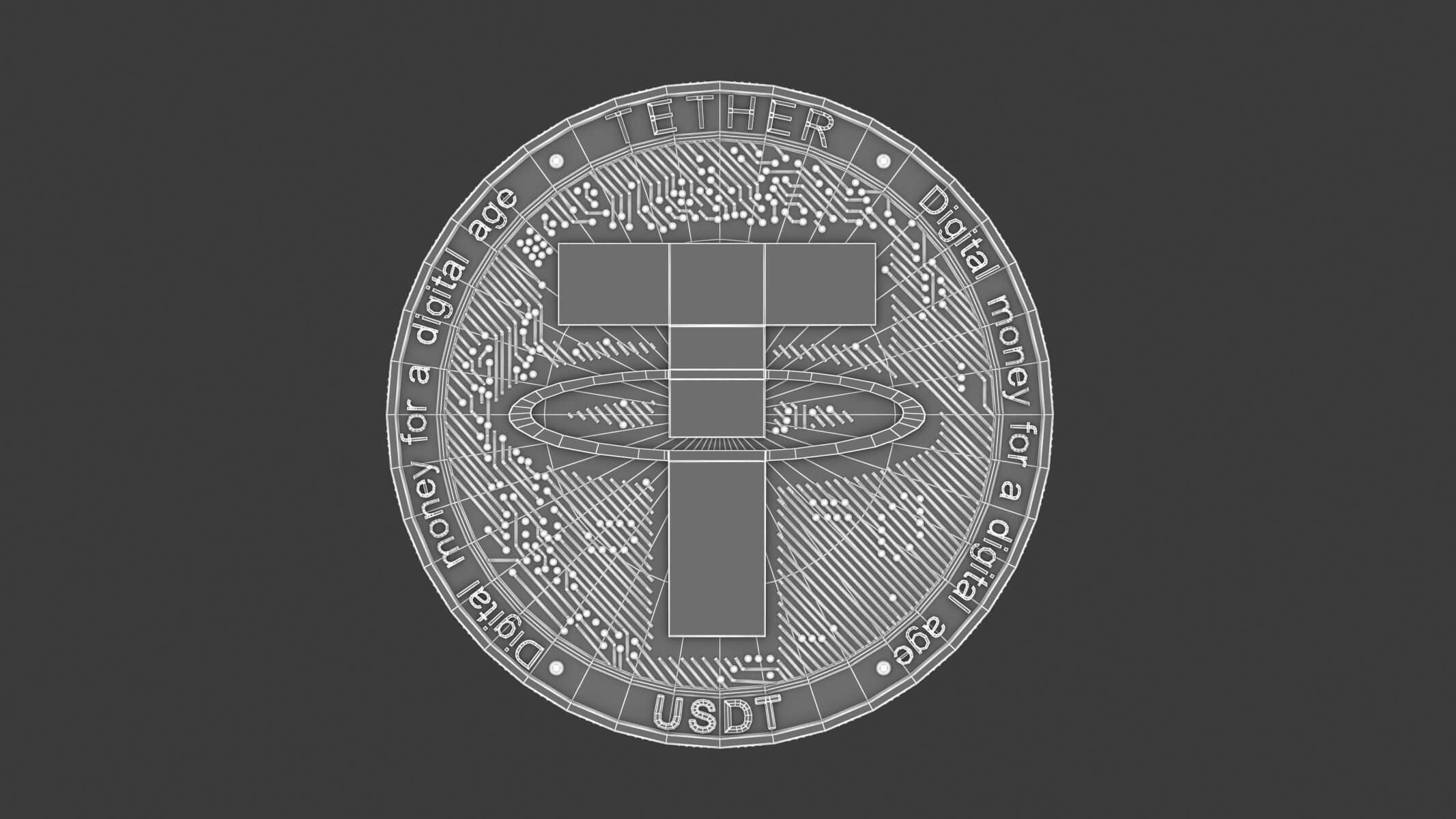 Tether Coin 3D Model by frezzy