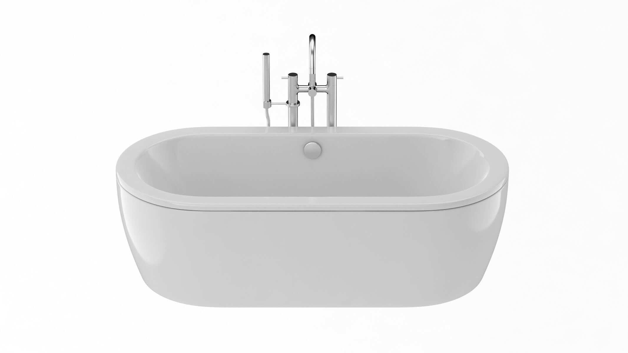Toto Cast Iron Nexus Bathtub 3D Model by frezzy