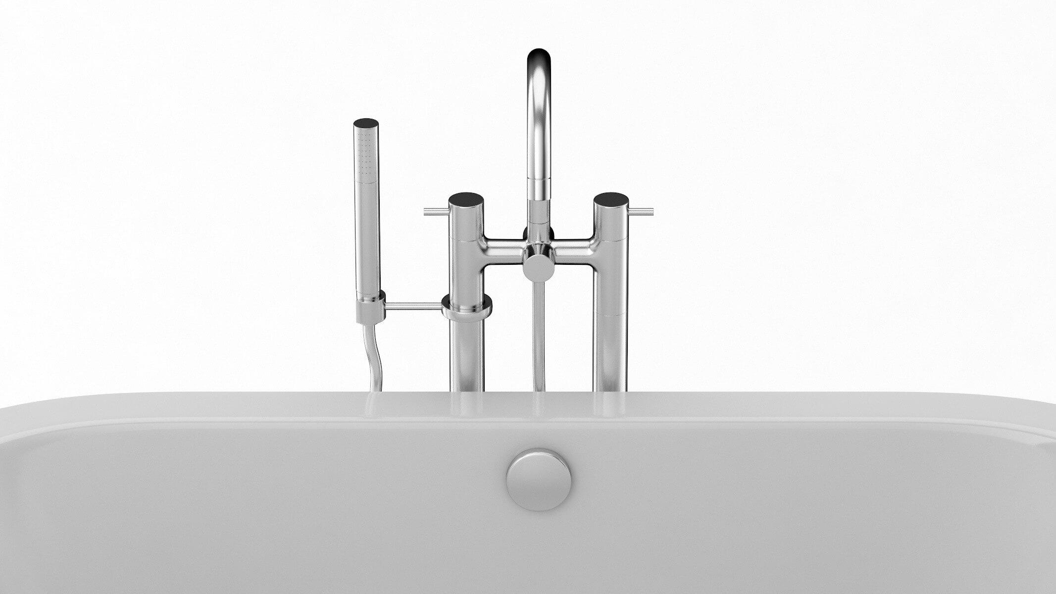 Toto Cast Iron Nexus Bathtub 3D Model by frezzy