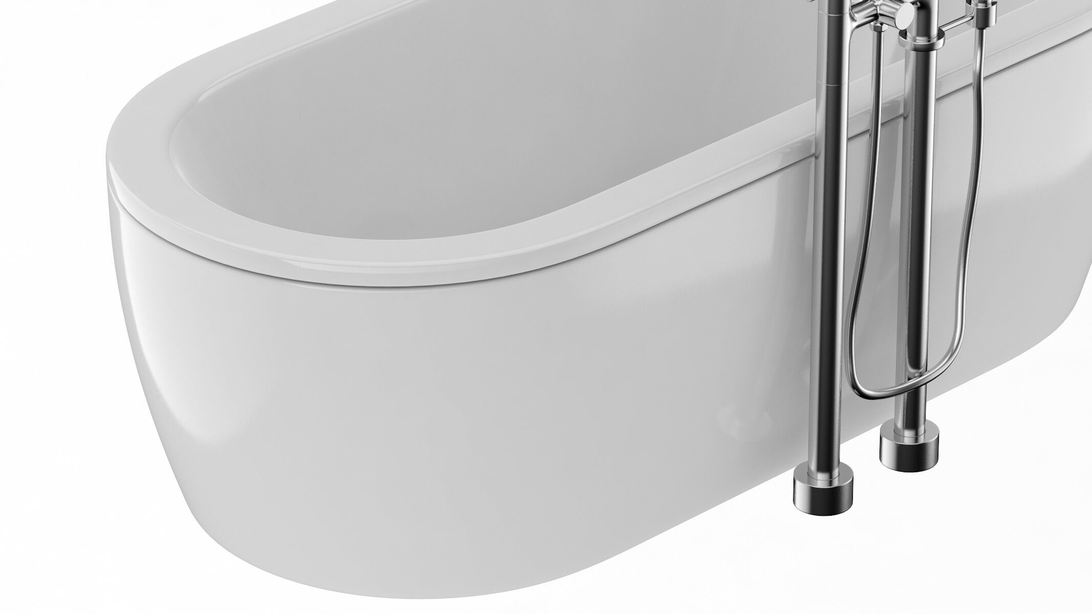 Toto Cast Iron Nexus Bathtub 3D Model by frezzy