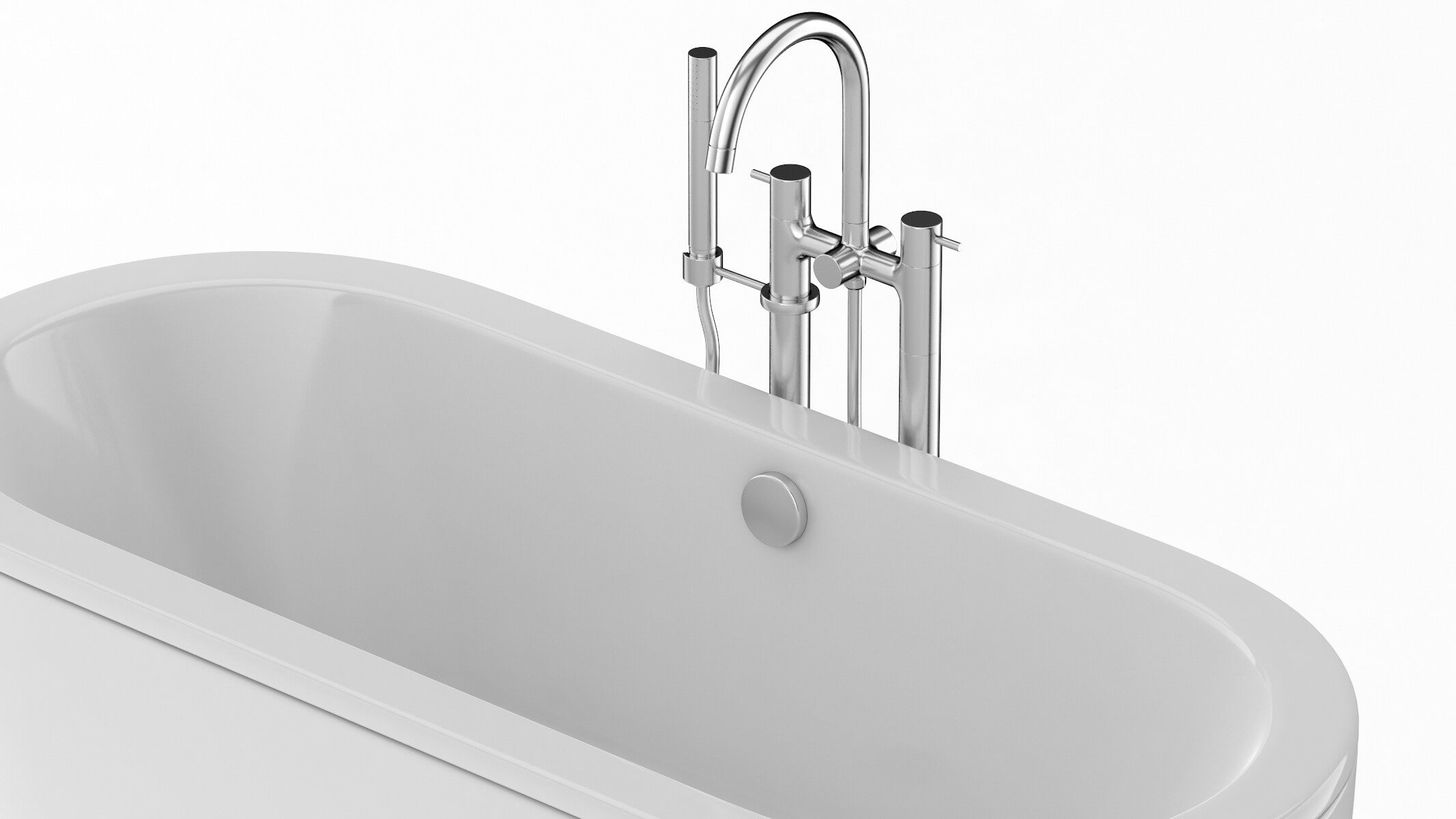 Toto Cast Iron Nexus Bathtub 3D Model by frezzy