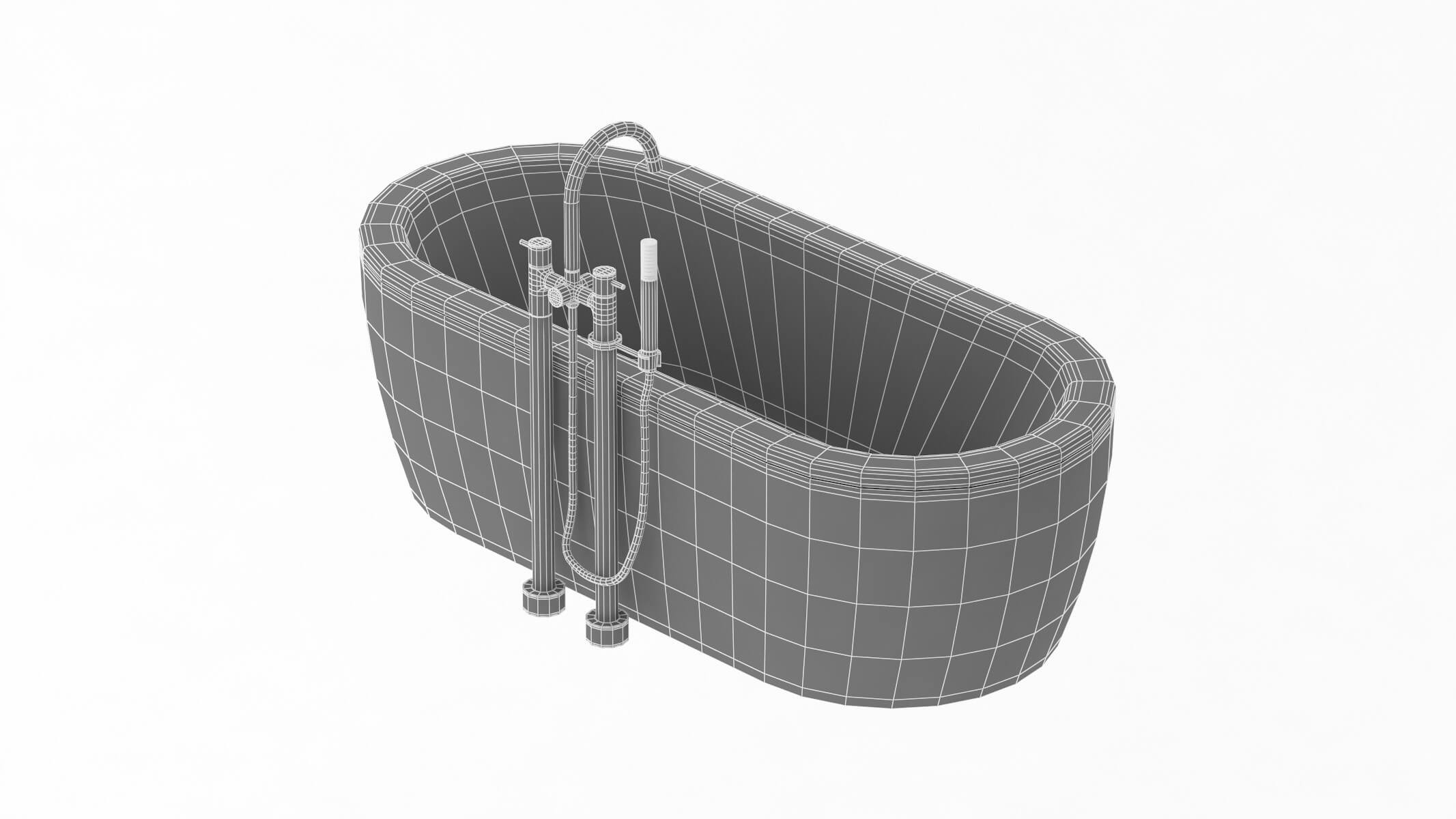 Toto Cast Iron Nexus Bathtub 3D Model by frezzy