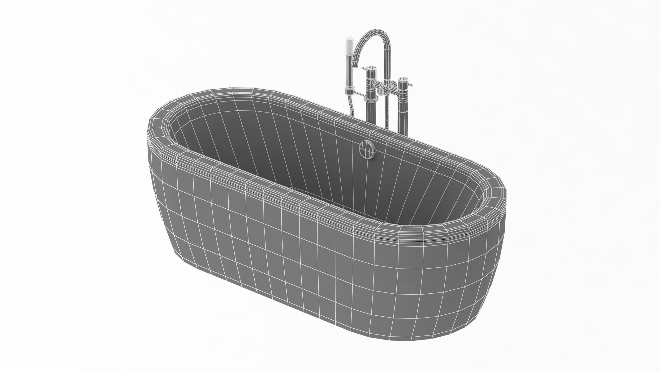 Toto Cast Iron Nexus Bathtub 3D Model by frezzy