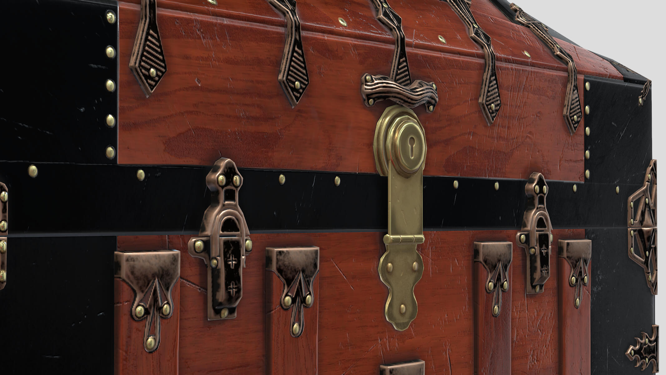 Treasure Chest Box 09 Low Poly - 3D Model by frezzy