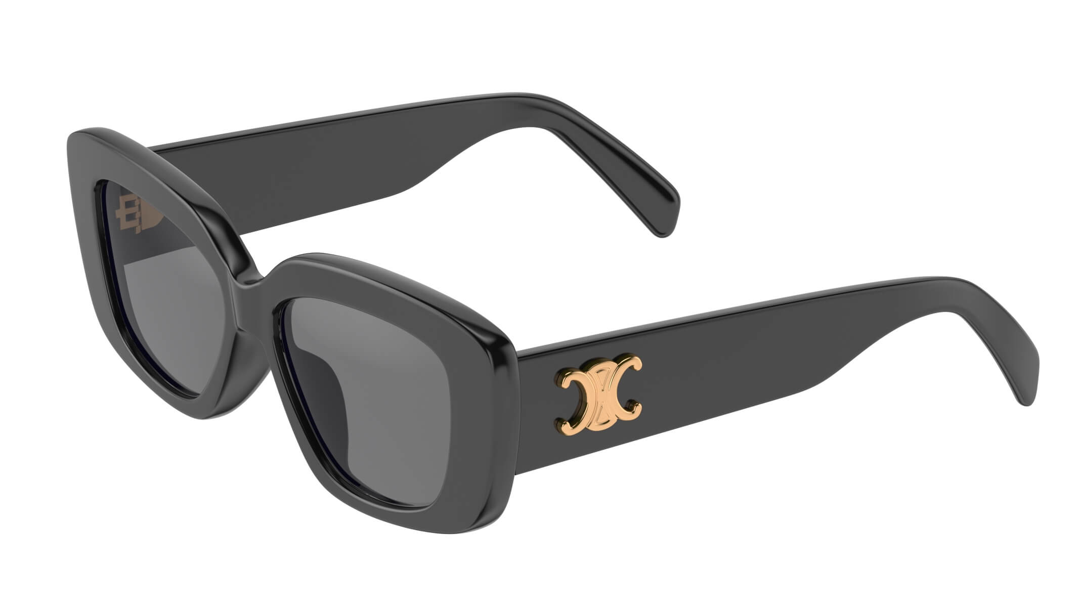 TRIOMPHE SUNGLASSES 573250 IN WHITE ACETATE METAL LOGO