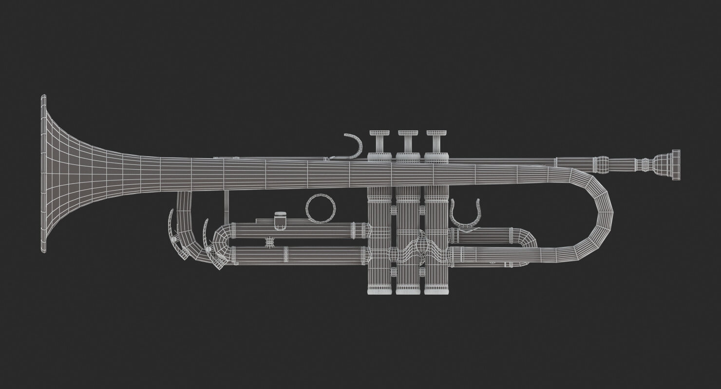 Trumpet - 3D Model by frezzy