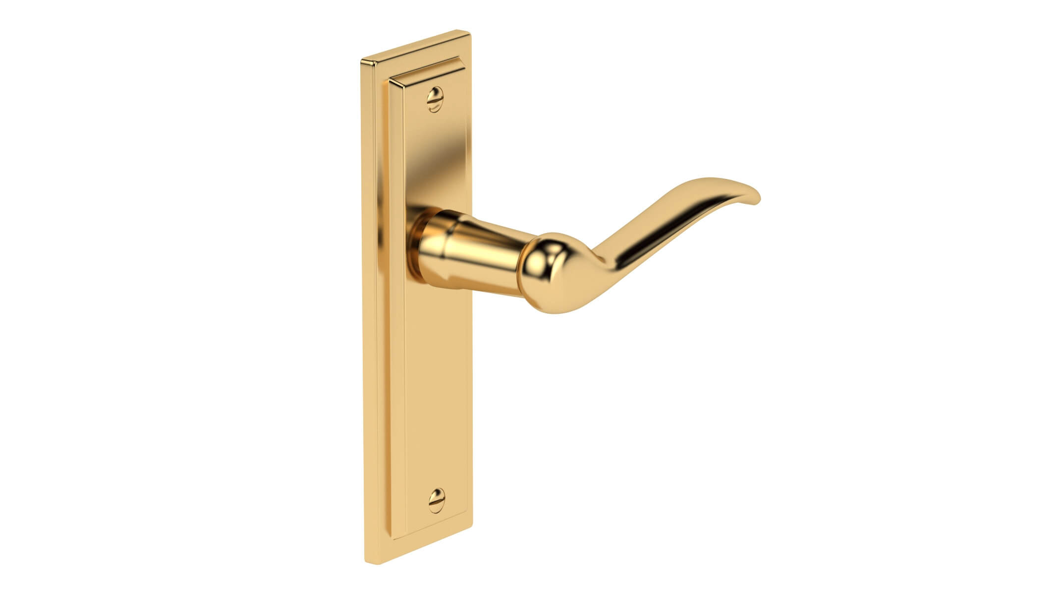 Urfic Porto Door Handles Brass 3D Model by frezzy