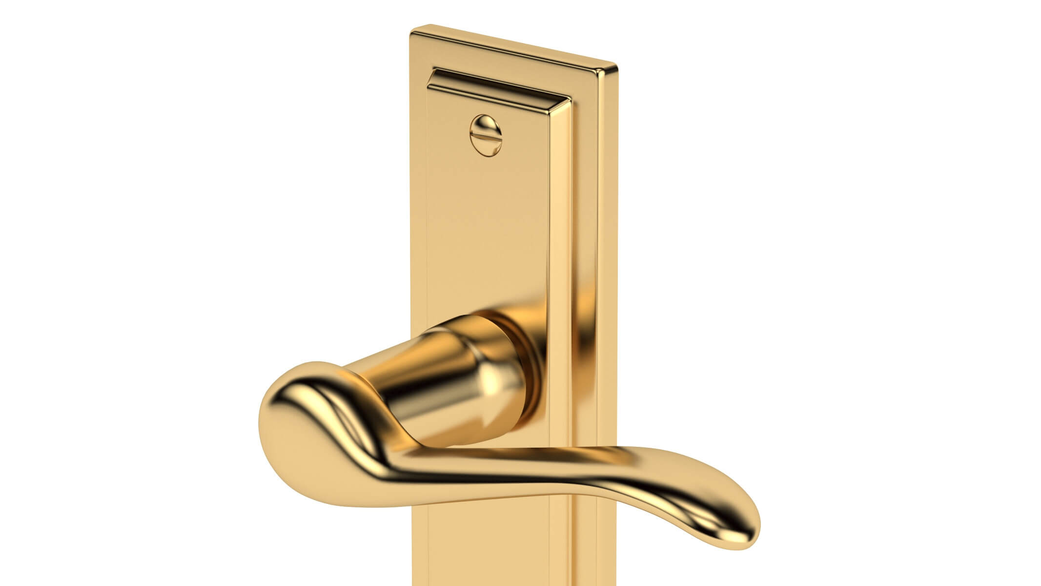 Urfic Porto Door Handles Brass 3D Model by frezzy