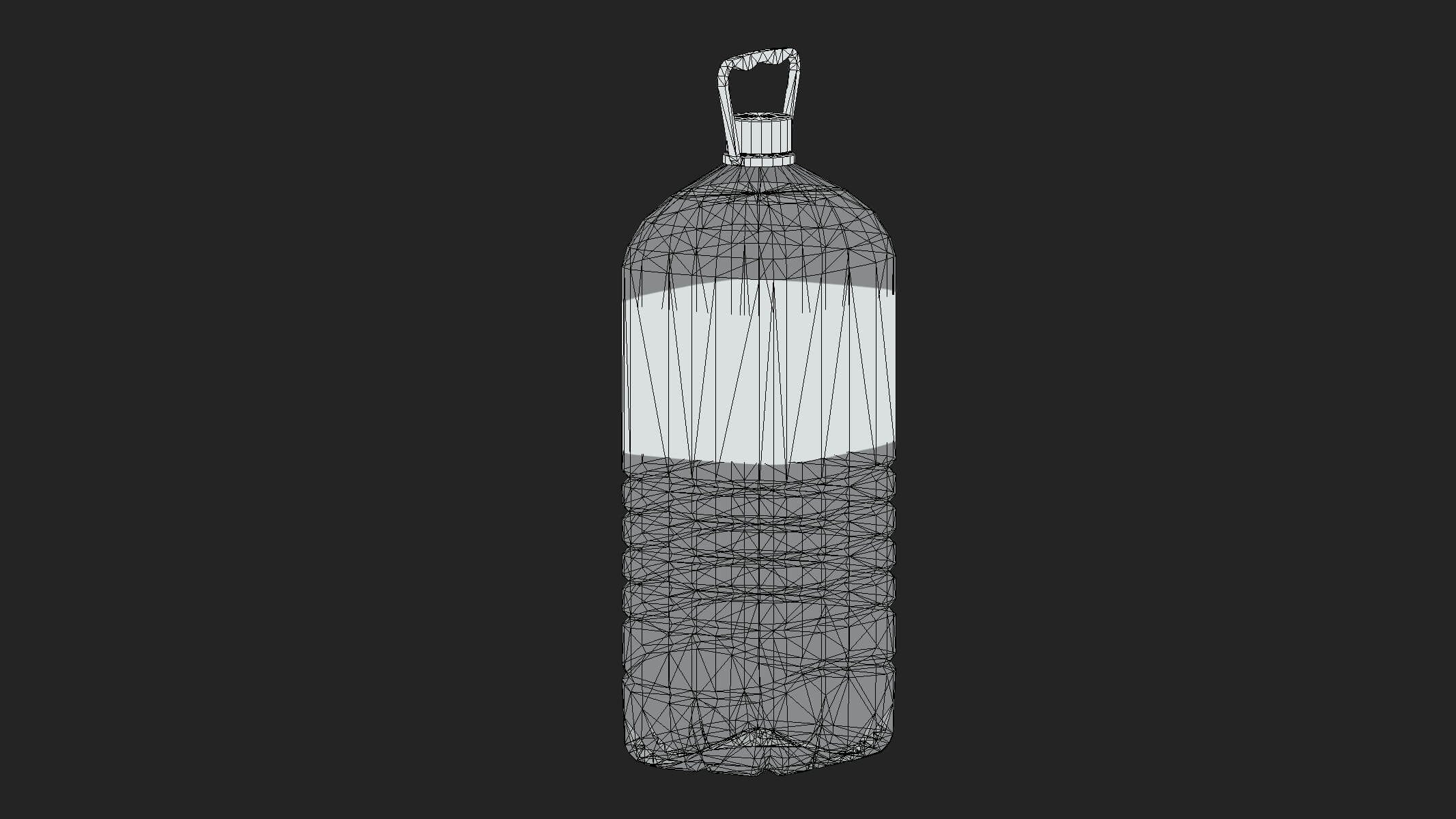 Water Bottle 5L Low Poly - 3D Model by frezzy