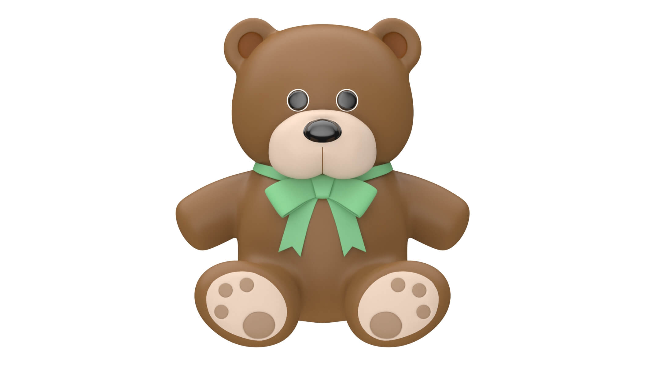 Whatsapp Teddy Bear Emoji 3D Model by frezzy