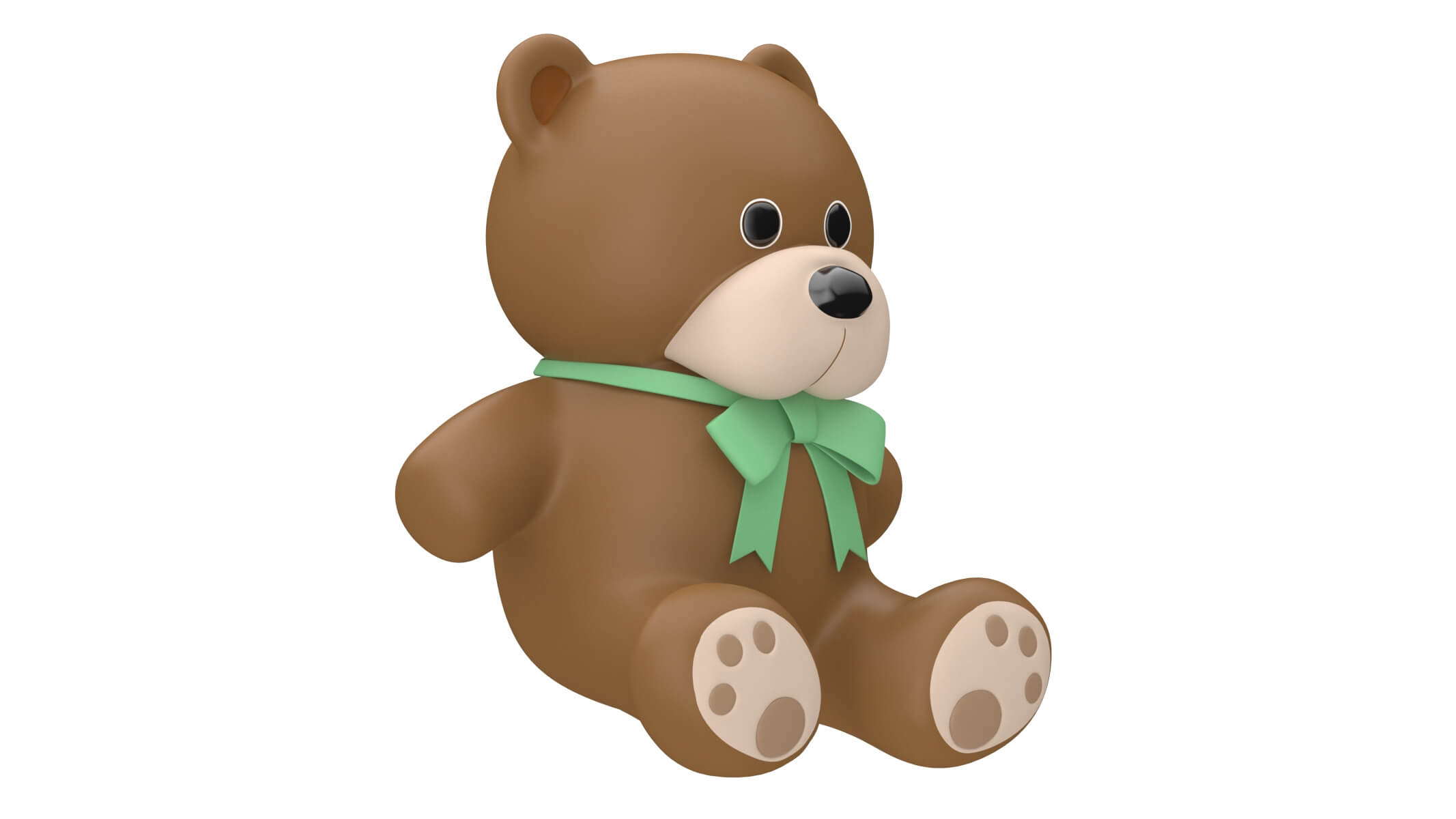 Whatsapp Teddy Bear Emoji 3D Model by frezzy