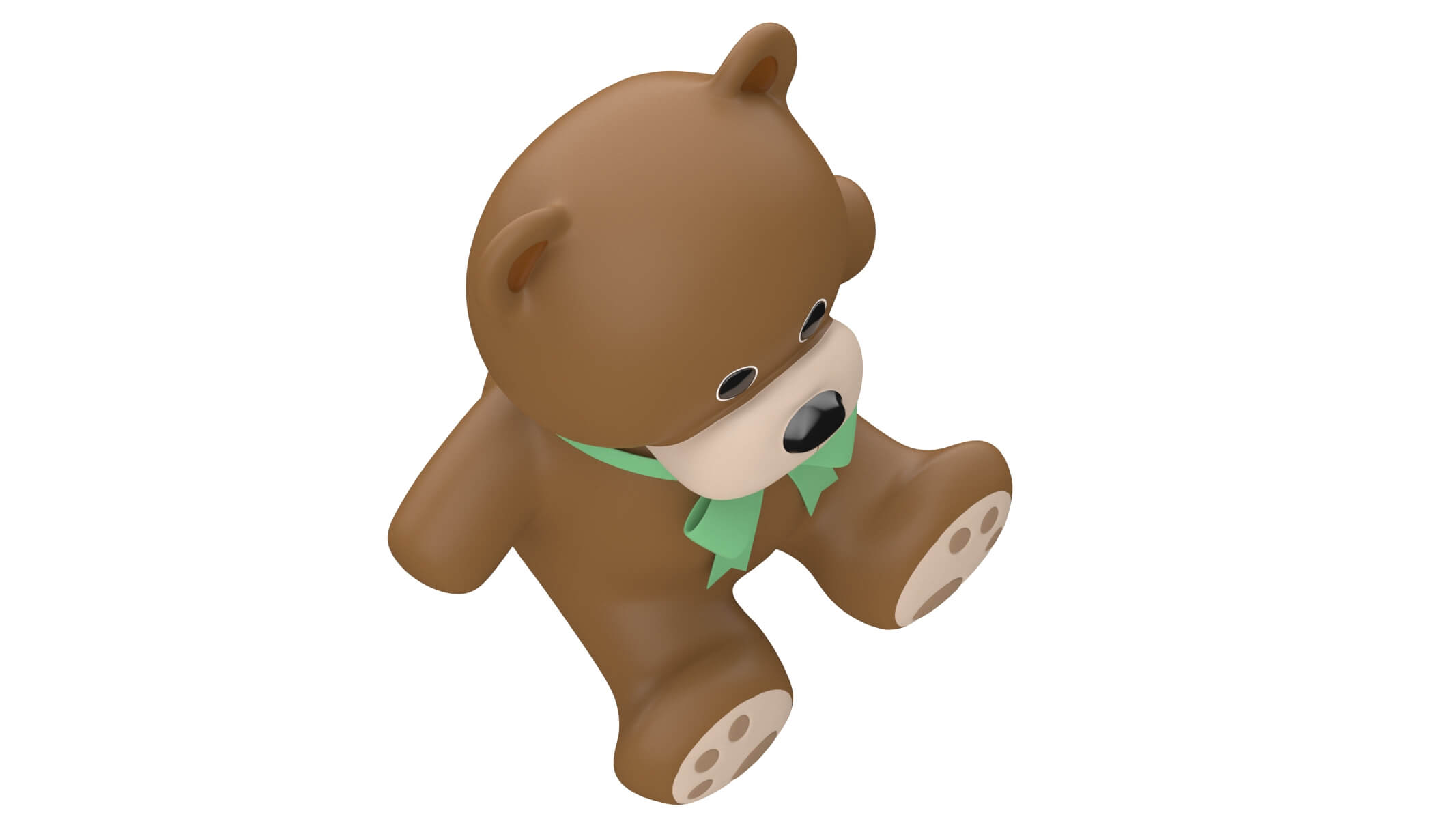 Whatsapp Teddy Bear Emoji 3D Model by frezzy