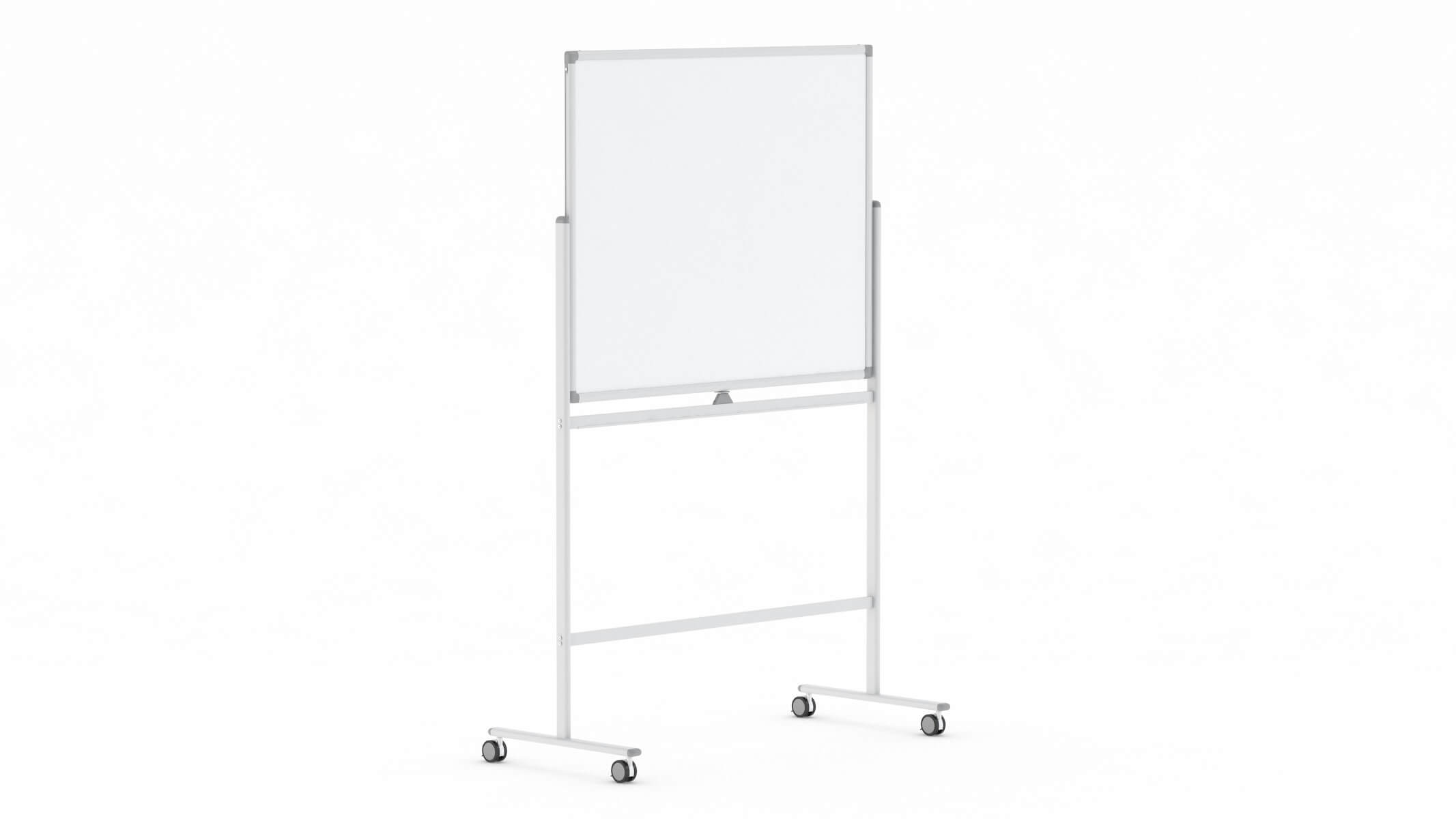 Whiteboard With Rolling Stand 3D Model by frezzy