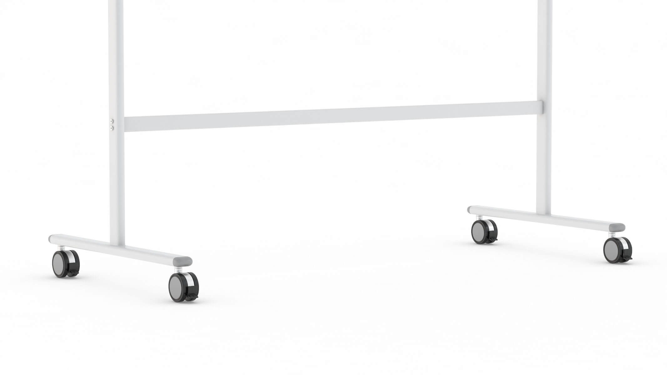 Whiteboard With Rolling Stand 3D Model by frezzy