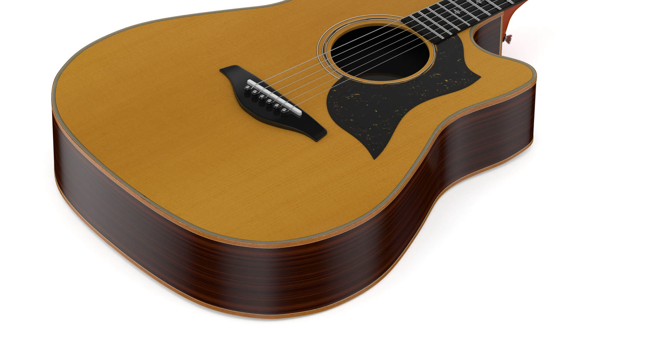Yamaha Acoustic Guitar A5R ARE 3D Model by frezzy