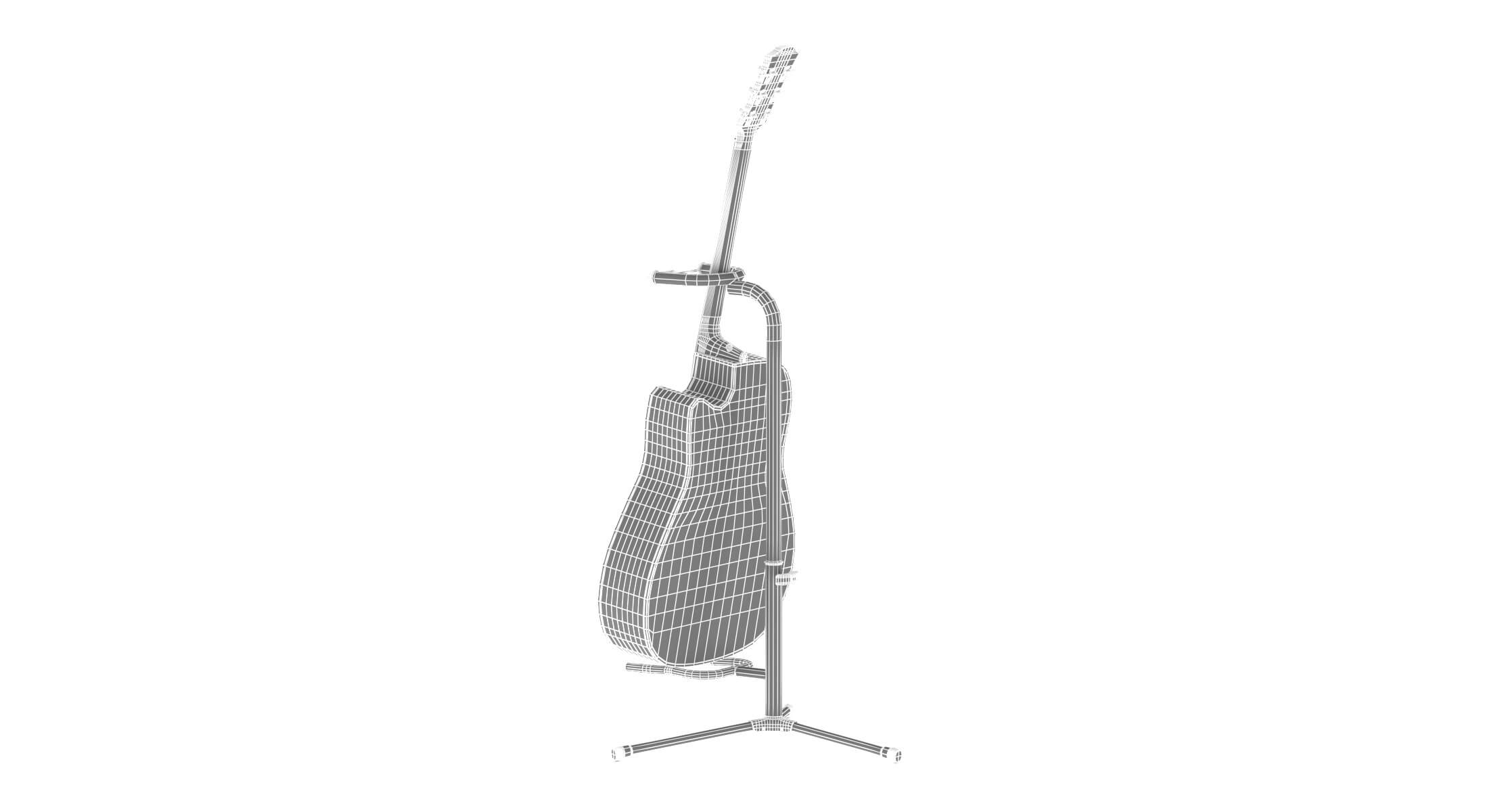 Yamaha Acoustic Guitar A5R ARE 3D Model by frezzy