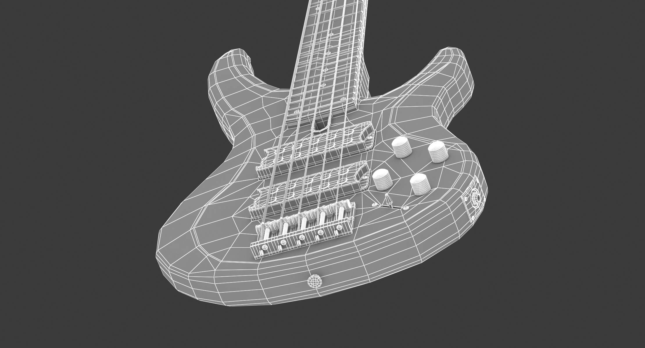 Yamaha Bass Guitar TRBX305 3D Model by frezzy
