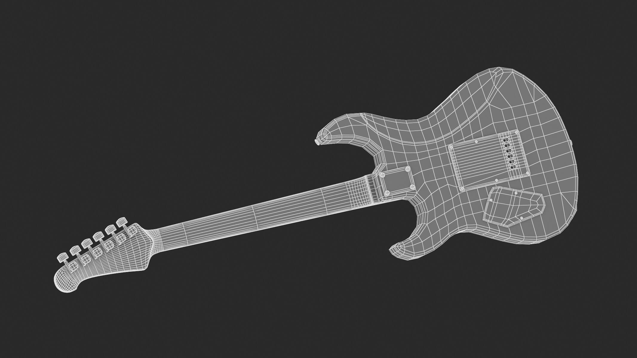 Yamaha Electric Guitar PAC112V 3D Model by frezzy