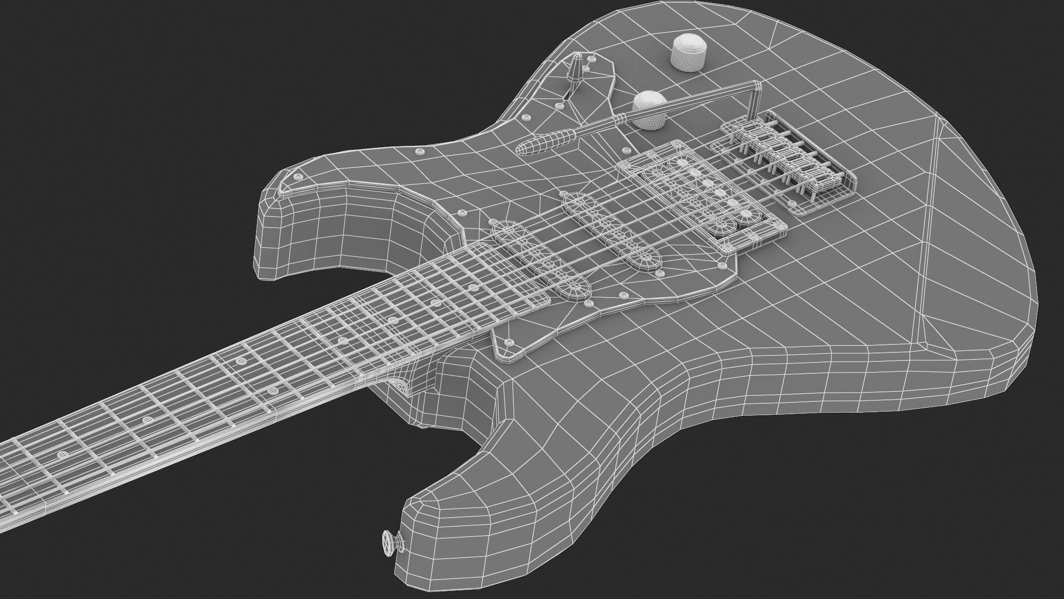 Yamaha Electric Guitar PAC112V 3D Model by frezzy