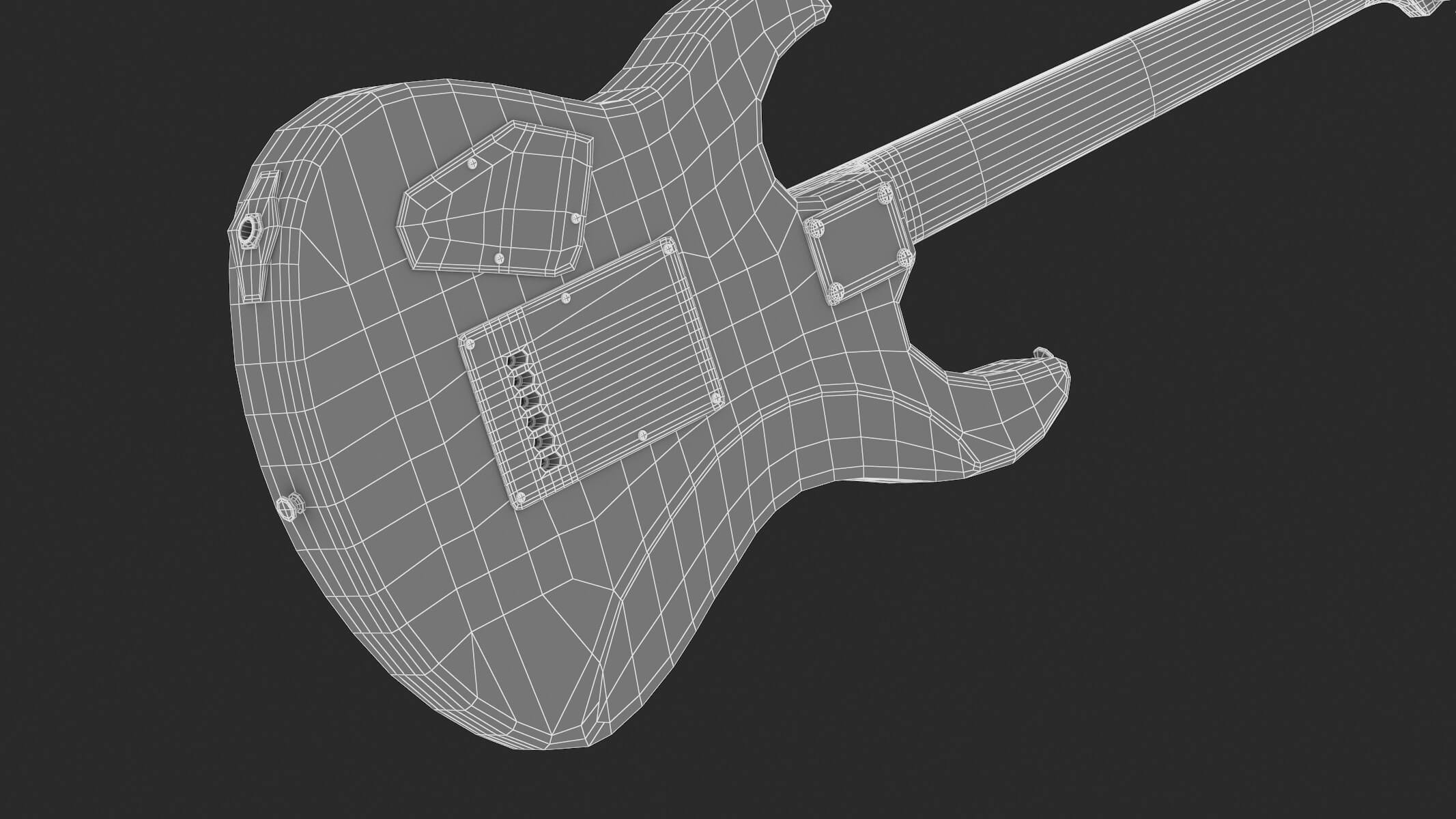 Yamaha Electric Guitar PAC112V 3D Model by frezzy