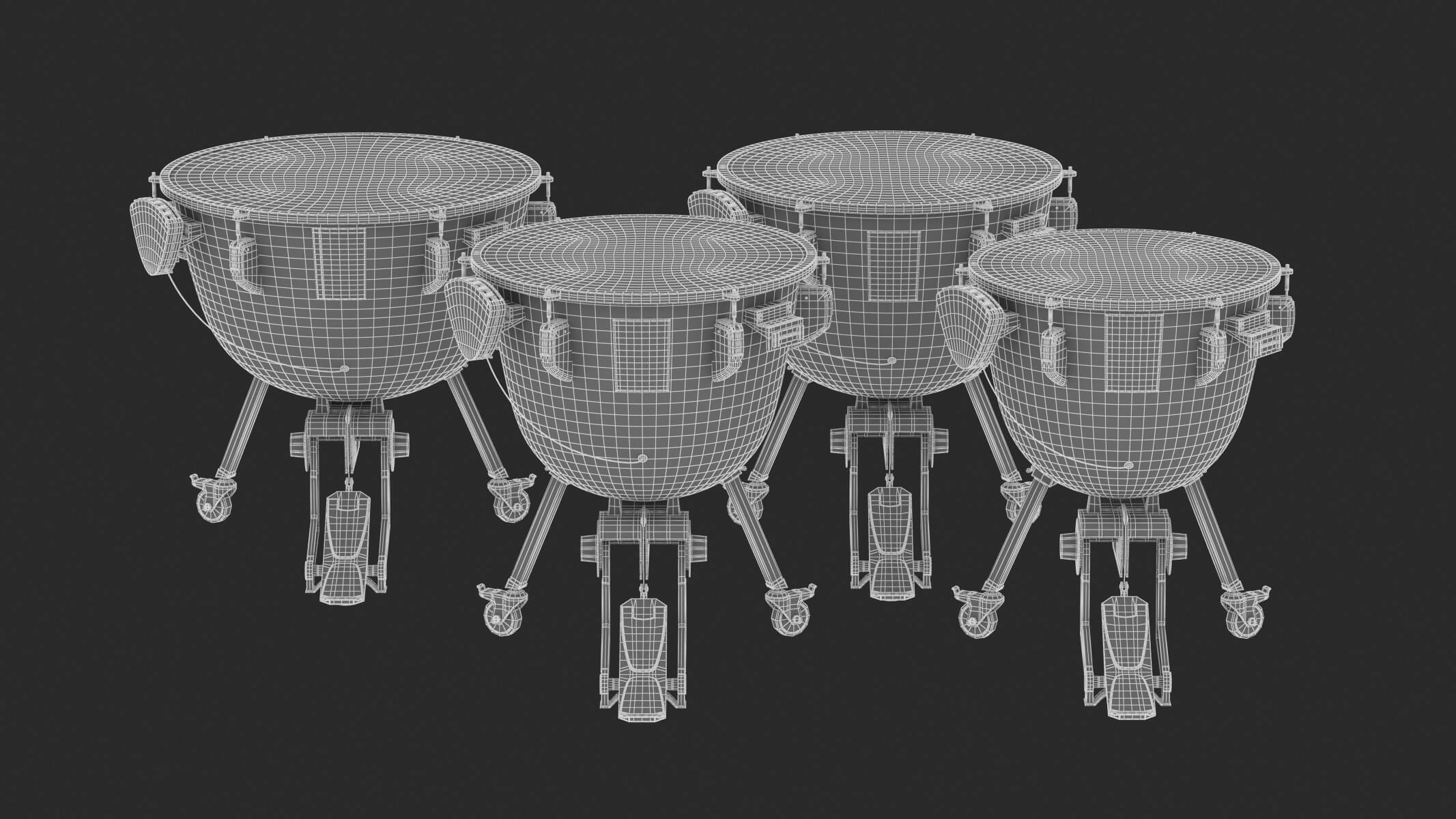 Yamaha Percussion Timpani TP3300 Series 3D Model by frezzy