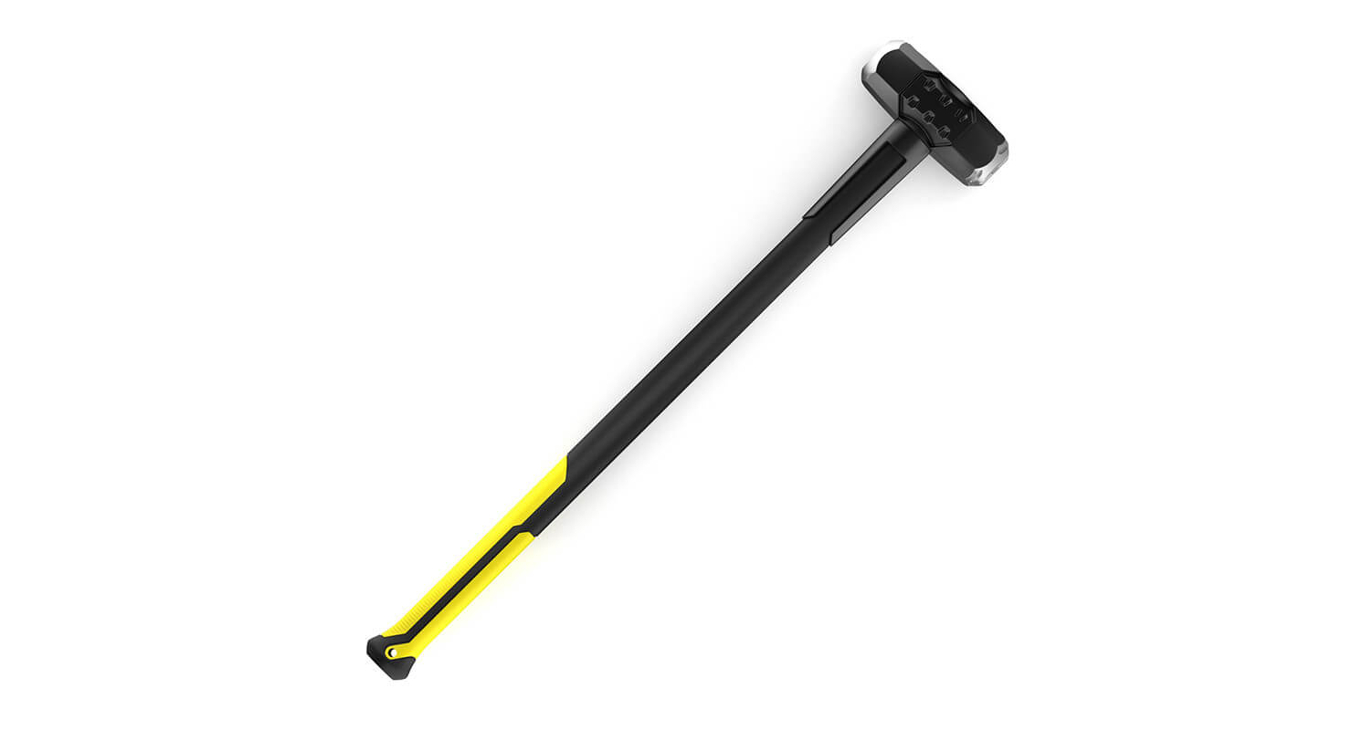 Yellow Sledge Hammer 3D Model by frezzy