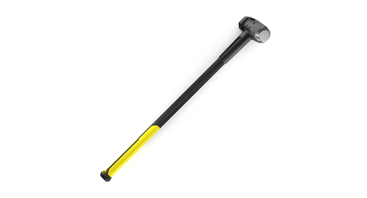 Yellow Sledge Hammer 3D Model by frezzy