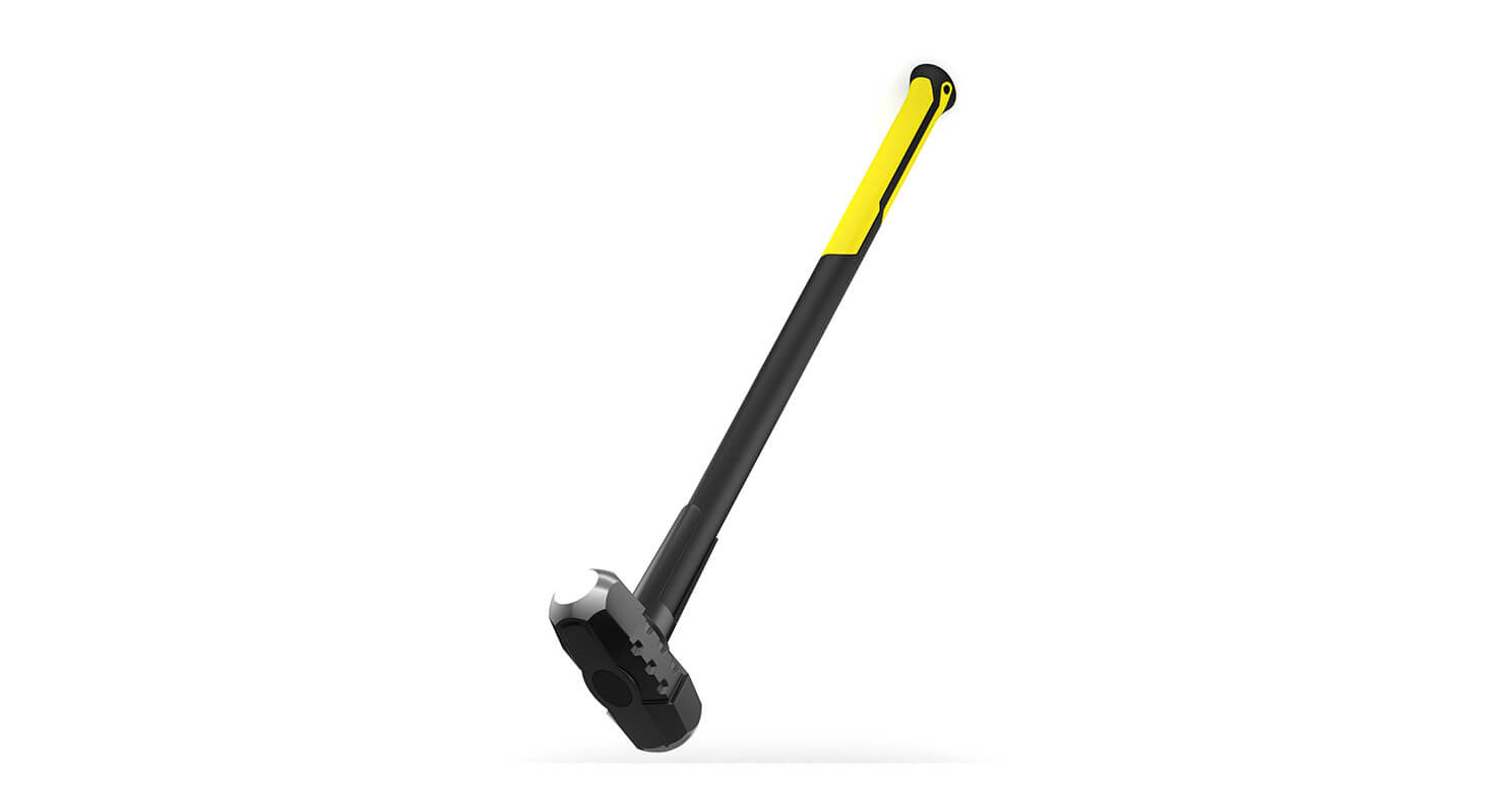 Yellow Sledge Hammer 3D Model by frezzy