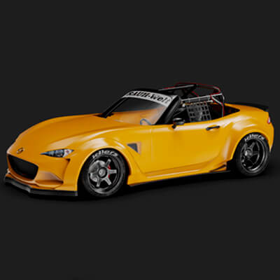 Mazda MX-5 RWB Rauh-Welt Begriff