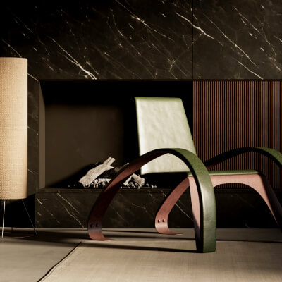 Chair and Floor Lamp