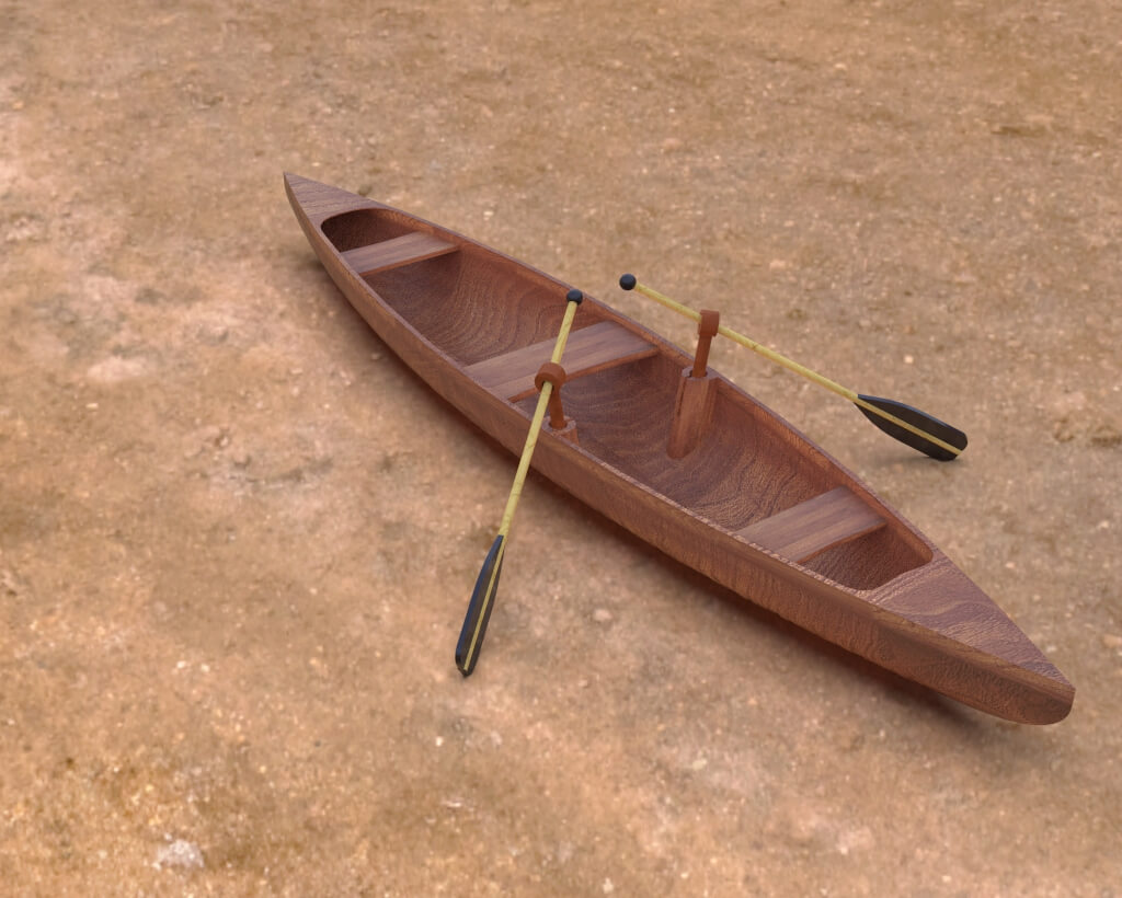 Boat 3D Render, Digital Art by Furqan03