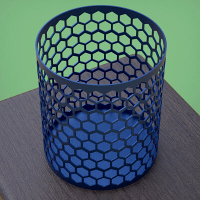 Honeycomb Pen Holder