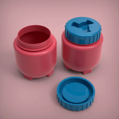 Jar Bottle with Cap