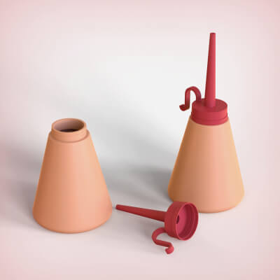 Oil Bottle with Nozzle Cap