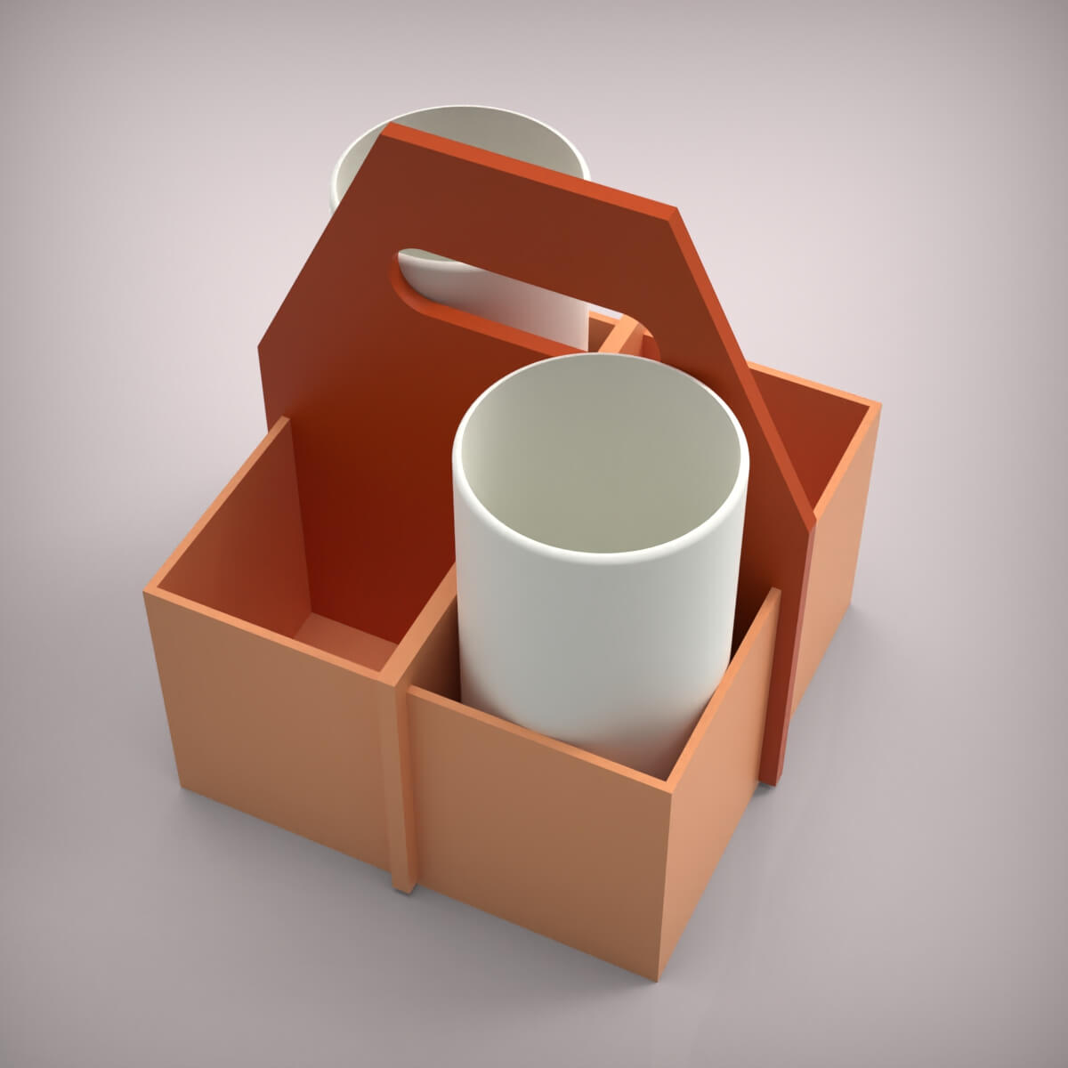 Printable Cup Holder - 3D Model by Furqan03