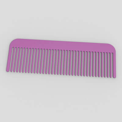 Printable Hair Comb