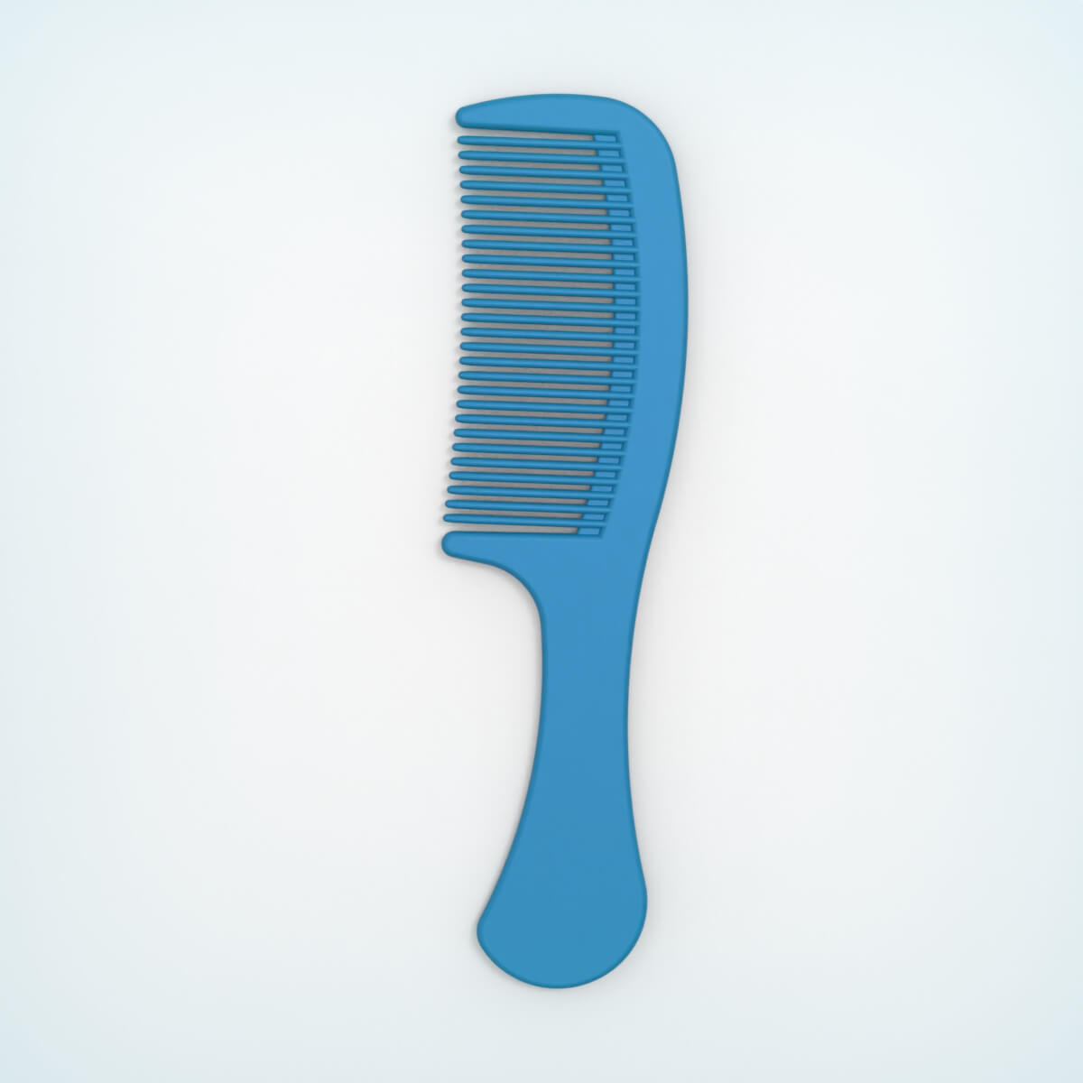 Printable Hair Comb - 3D Model by Furqan03