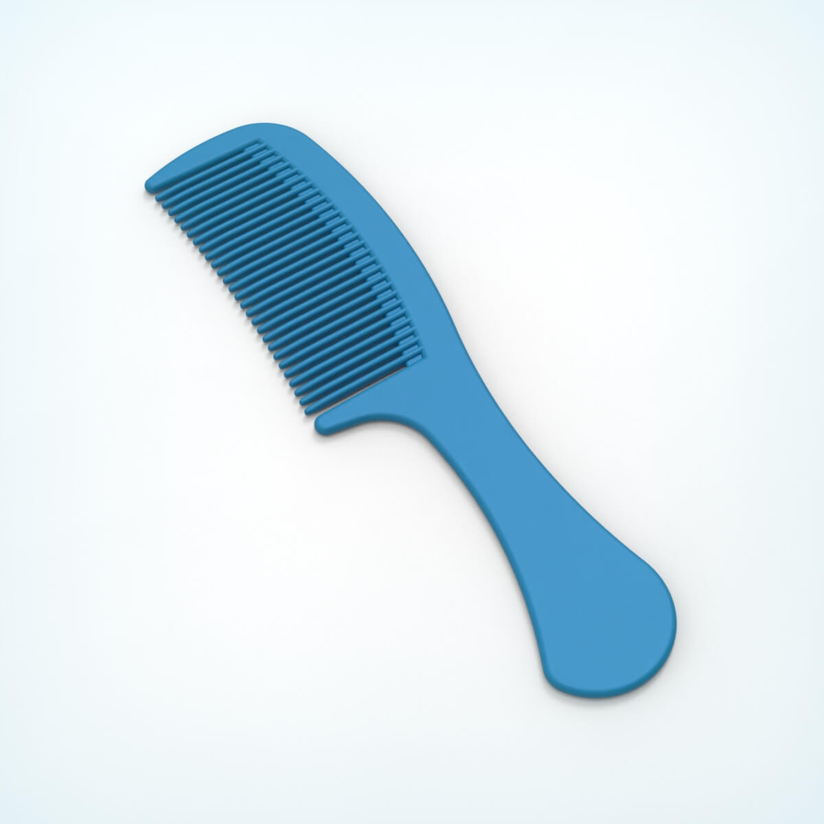 Printable Hair Comb - 3D Model by Furqan03