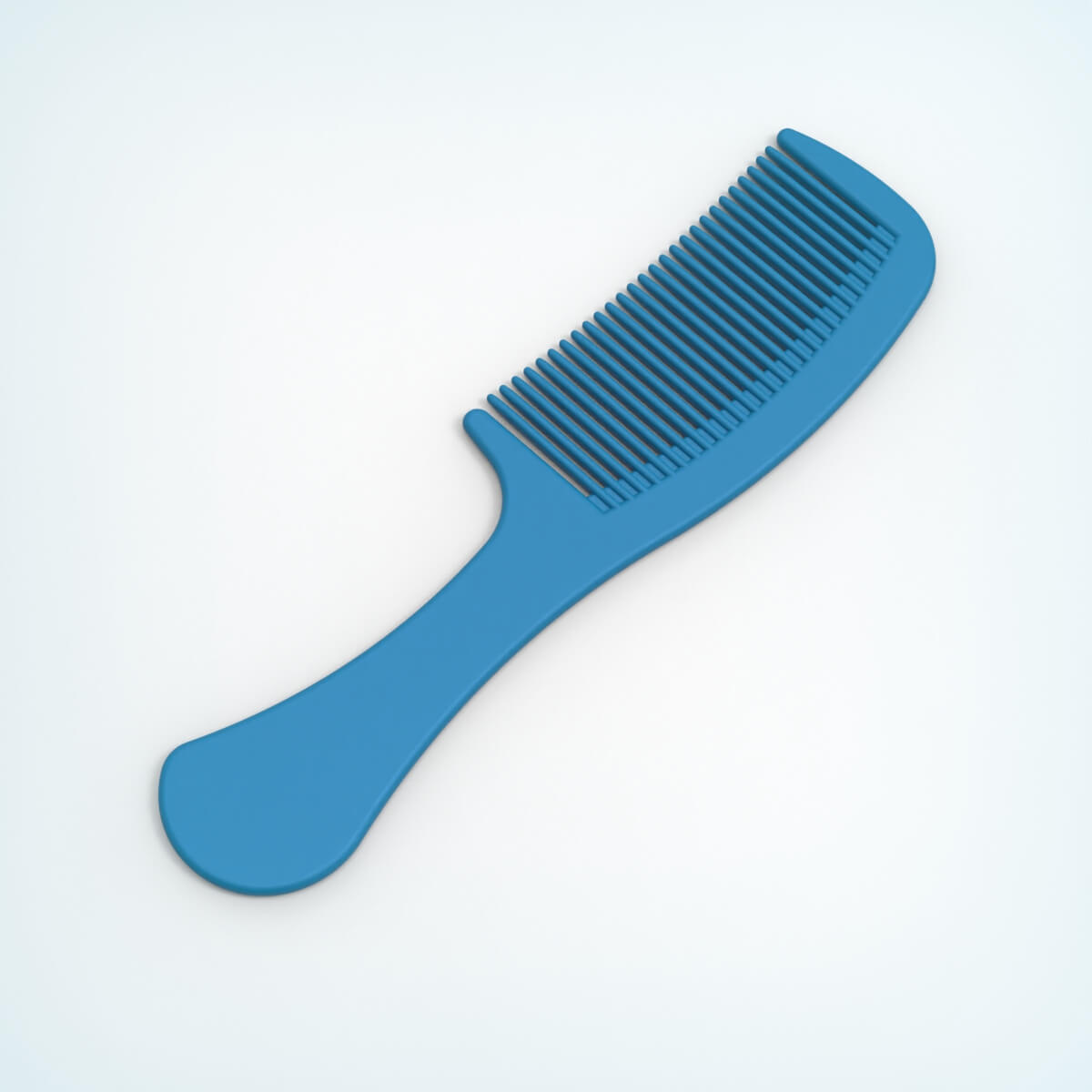 Printable Hair Comb - 3D Model by Furqan03
