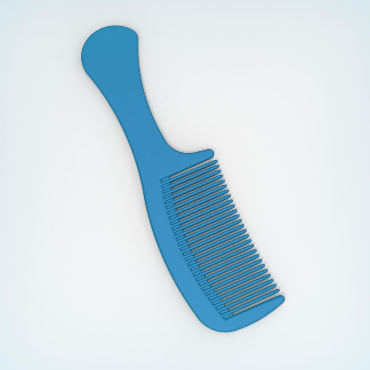 Printable Hair Comb - 3D Model by Furqan03