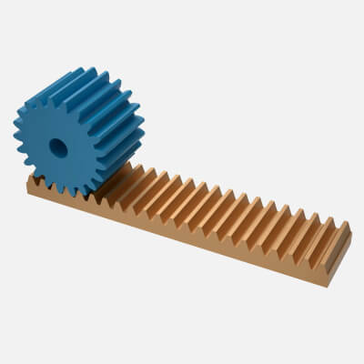Printable Rack and Pinion Gears