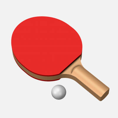 Table Tennis Bat with Ball