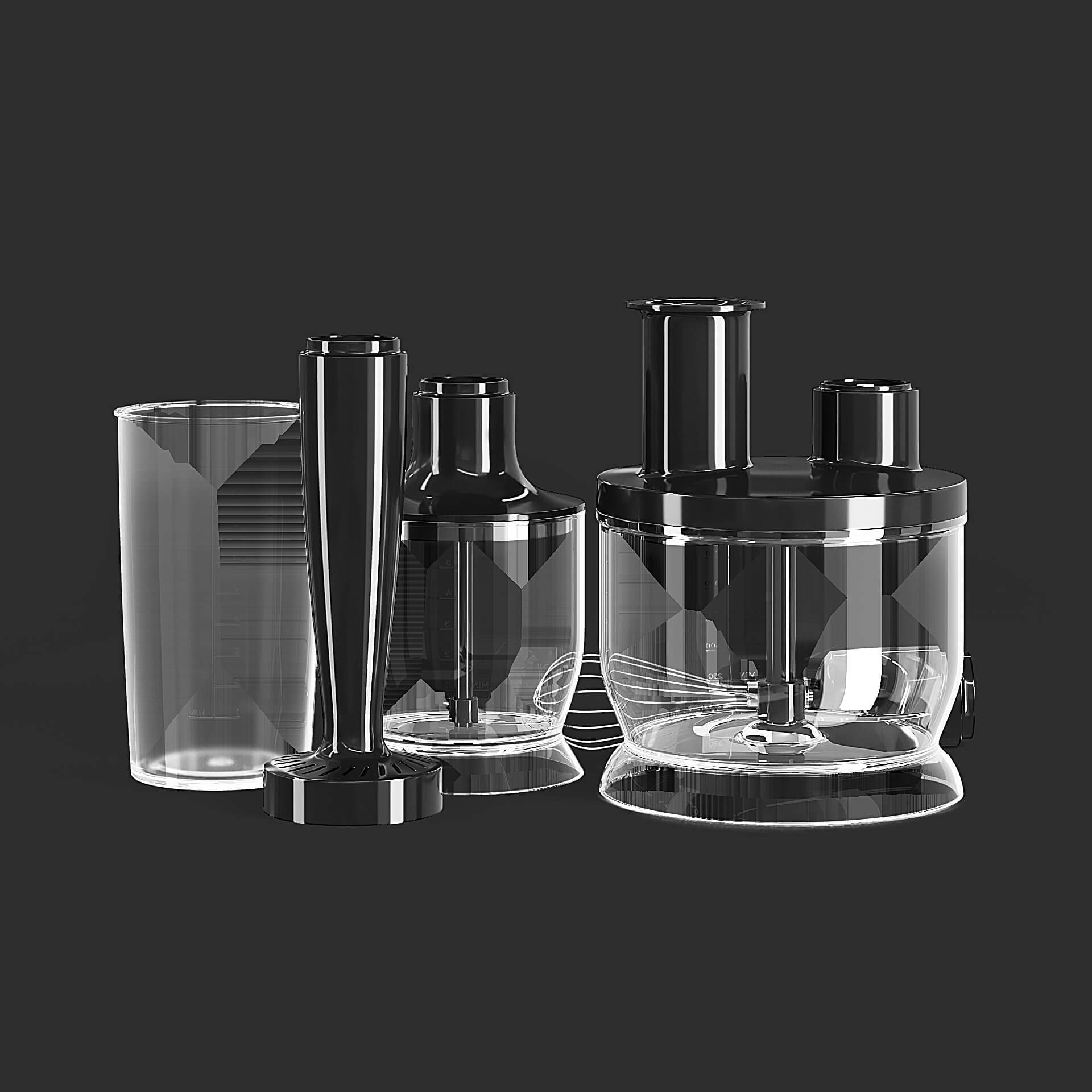 Blender Accessories 3D Model by fusemesh