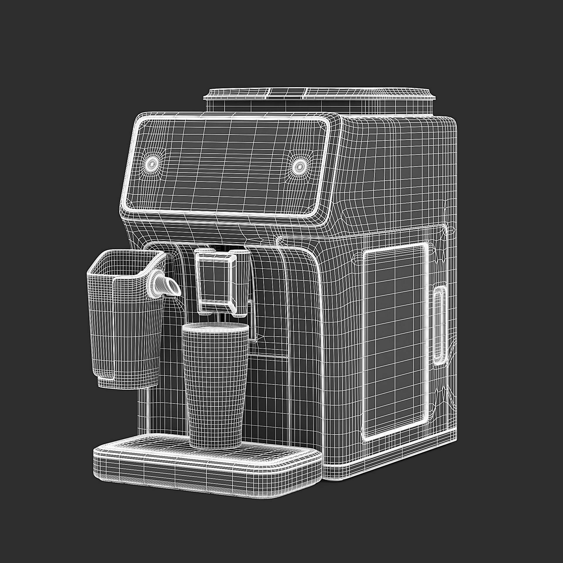 Coffee Machine 3D Model by fusemesh