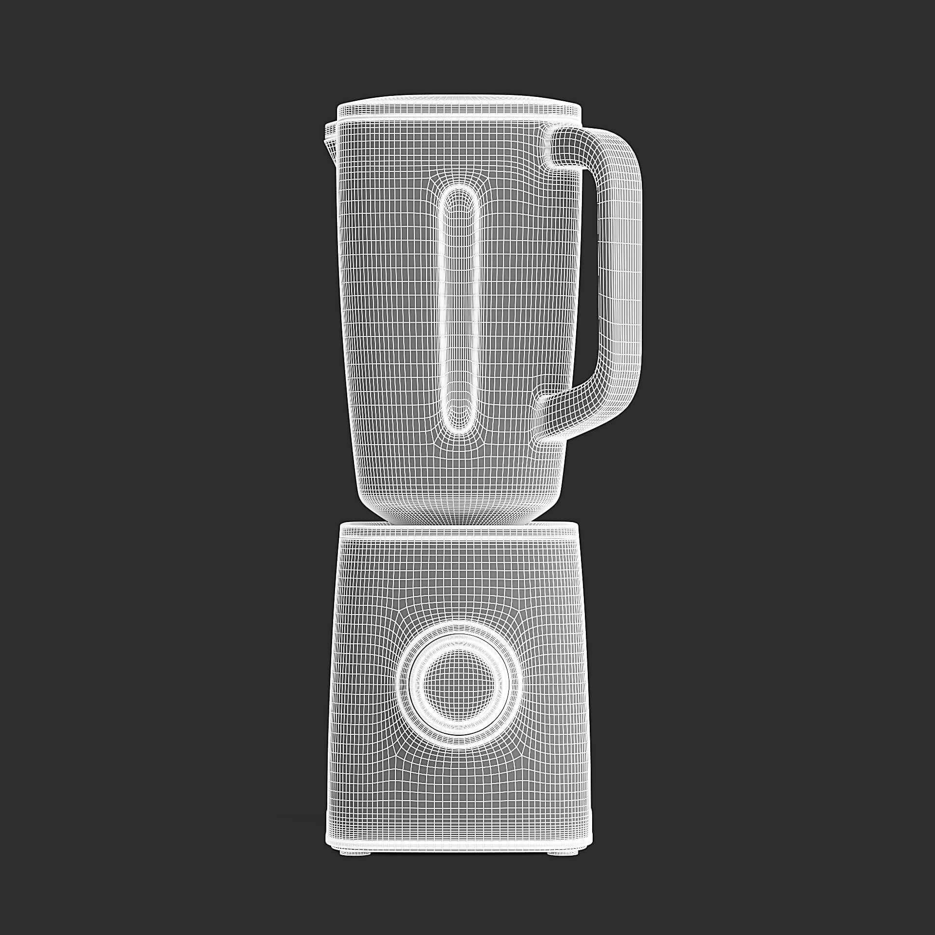 Counter Blender 3D Model by fusemesh