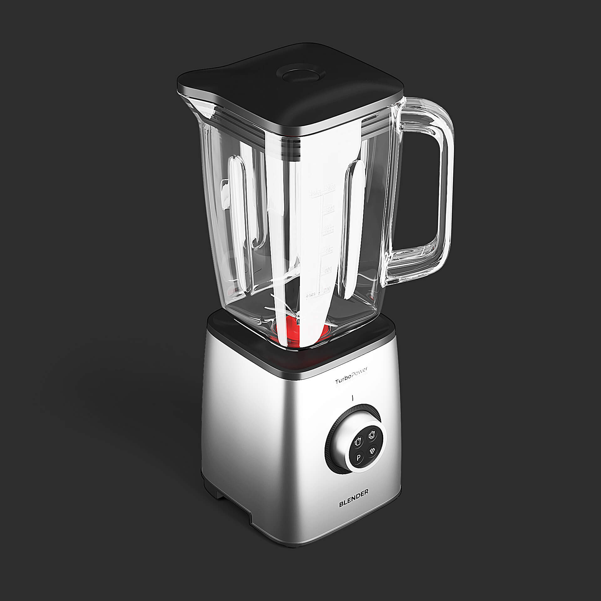 Counter Blender 3D Model by fusemesh