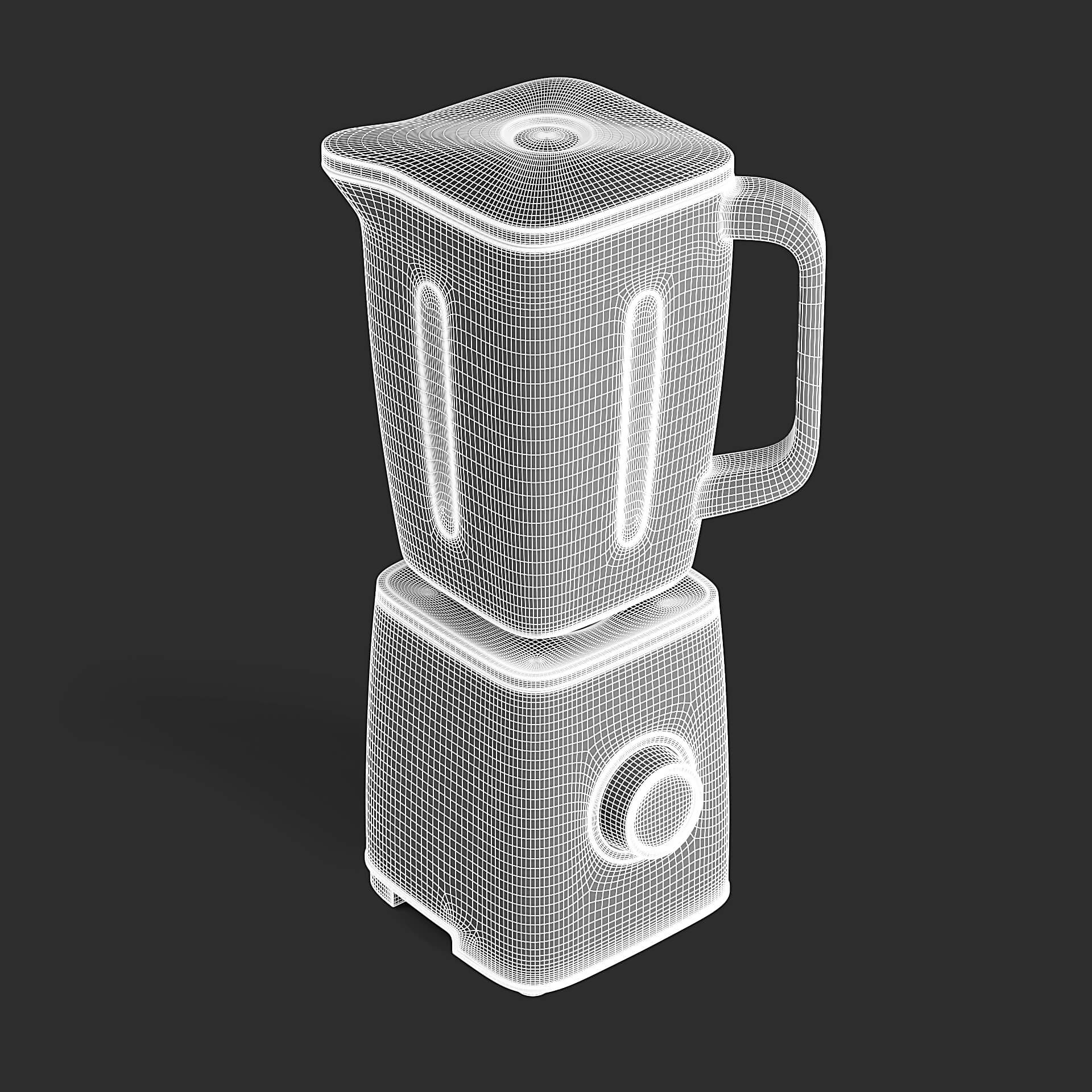 Counter Blender 3D Model by fusemesh