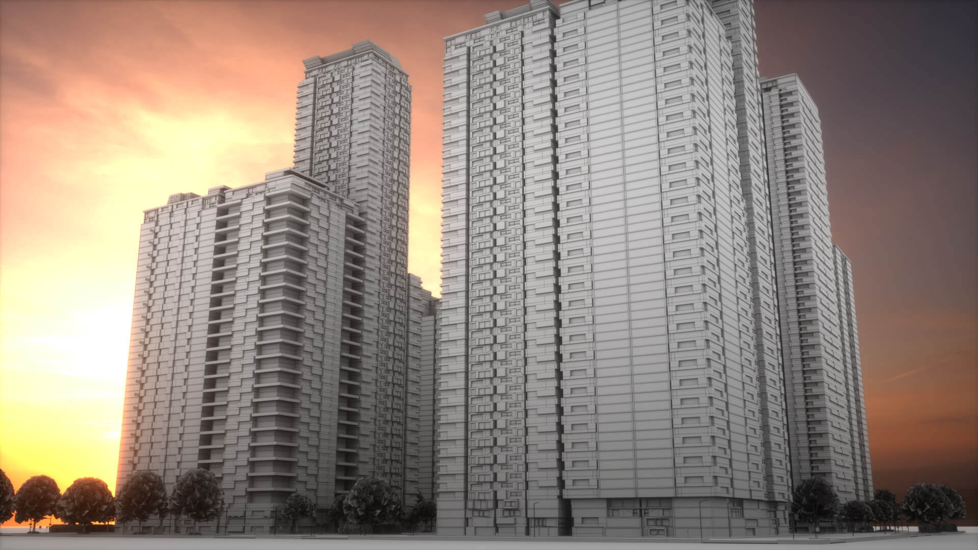 City Block Type B13 - 3D Model by Fwcolbert3D2